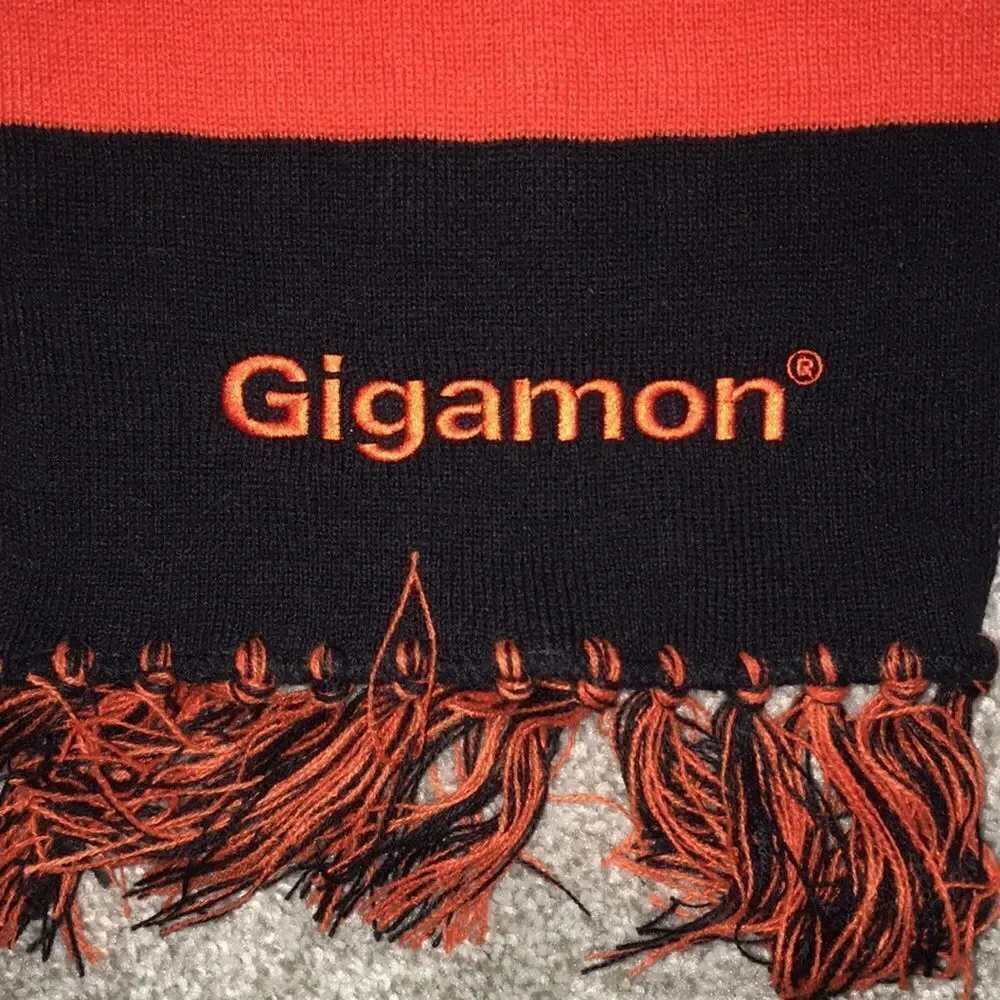 Acrylic Gigamon Tech Geek special winter scarf Oregon Oklahoma State Colors